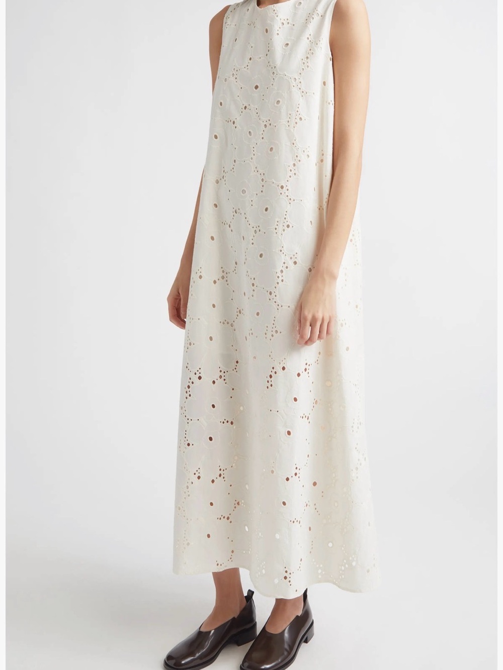 BNWT Marimekko Alvariisnsa Unikko Cotton Eyelet Maxi Dress - US 10 / EU 40